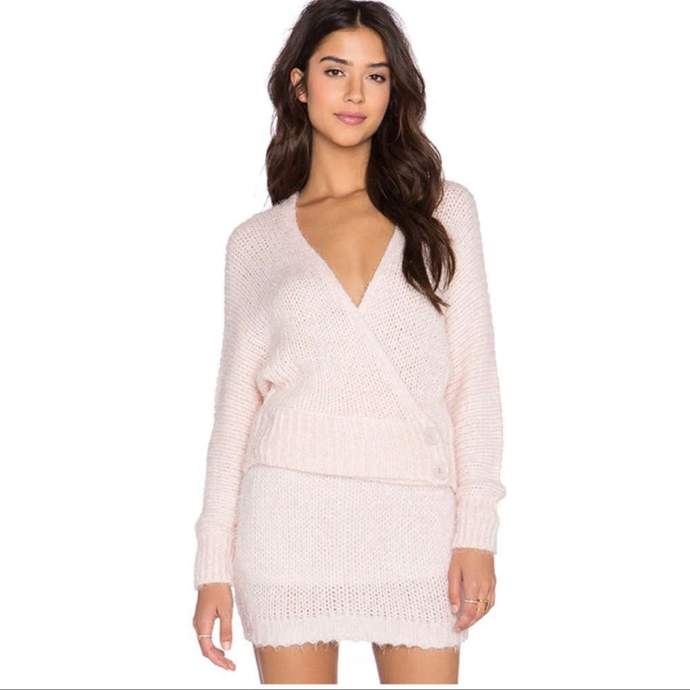ASILIO “The Pink Slipper” Skirt matching cardigan
